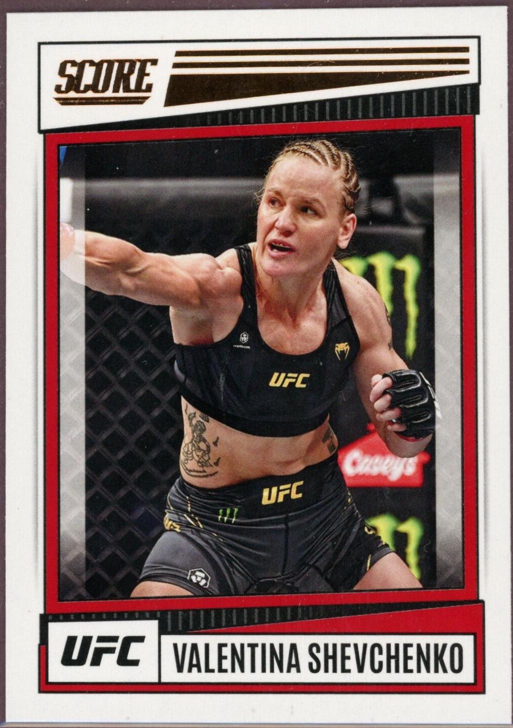 Valentina Shevchenko 2022 Panini Chronicles UFC Base Score #199 Bronze