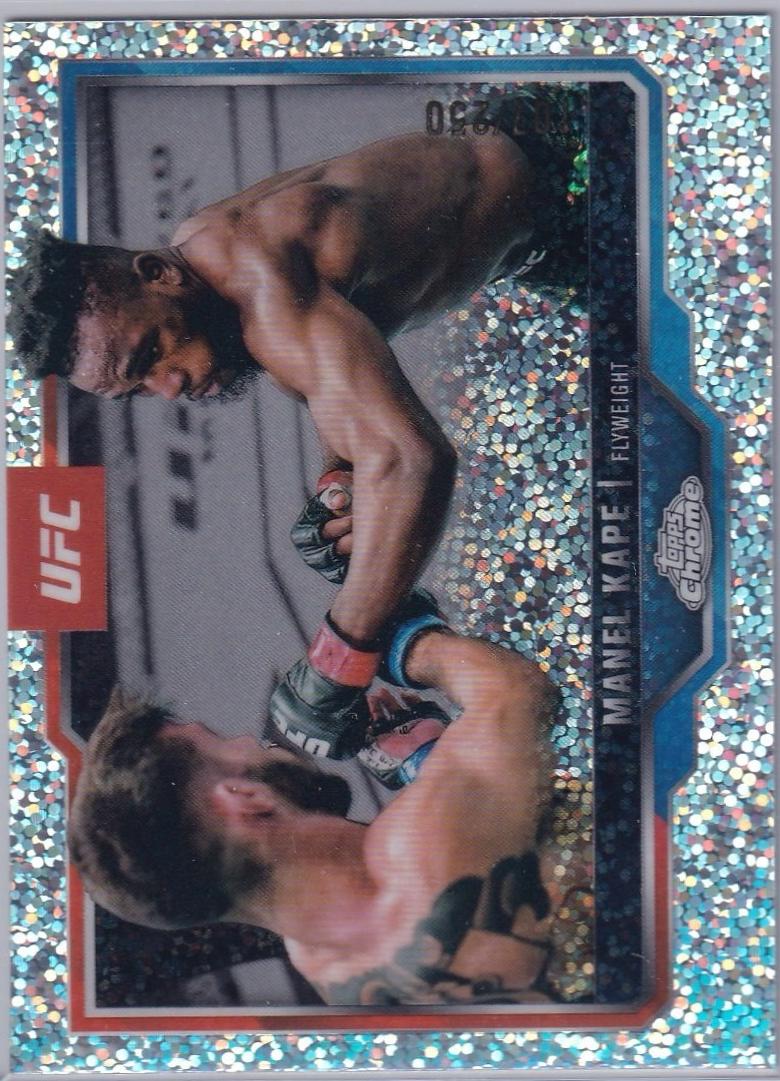 Manel Kape 2025 Topps Chrome UFC Base #58 Speckle Refractor