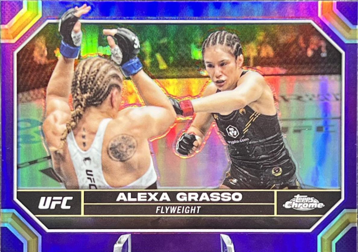 Alexa Grasso 2024 Topps Chrome UFC Base #6 Purple Refractor