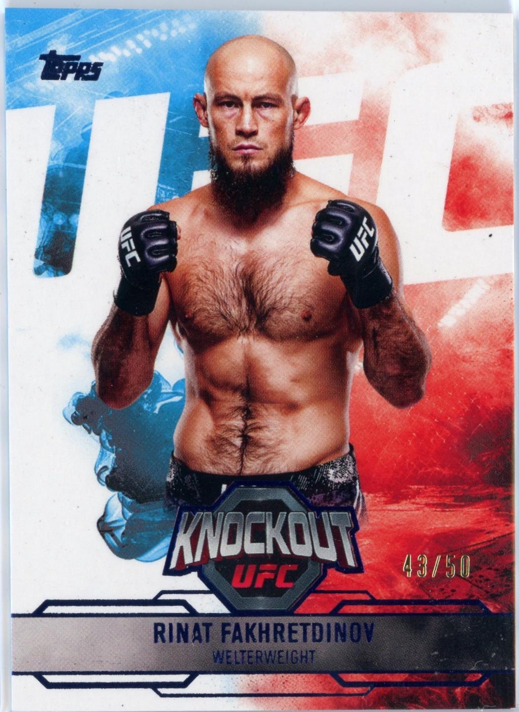 Rinat Fakhretdinov 2025 Topps Knockout UFC Base #53 Blue