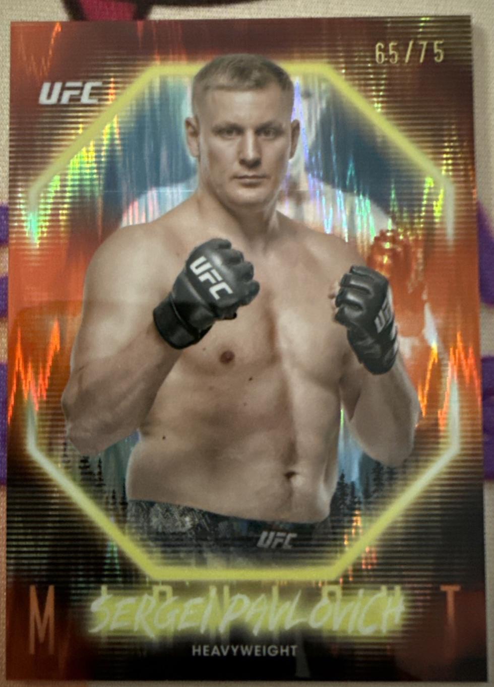 Sergei Pavlovich 2025 Topps Midnight UFC Base #25 Dusk