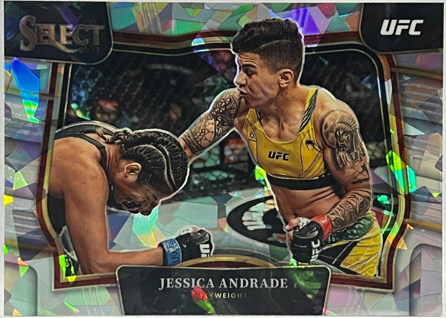 Jessica Andrade 2023 Panini Select UFC Octagonside #289 Cracked Ice