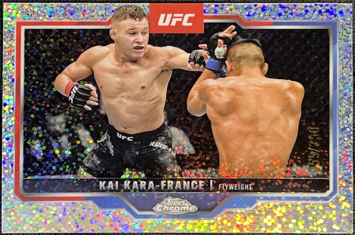 Kai Kara-France 2025 Topps Chrome UFC Base #81 Speckle Refractor