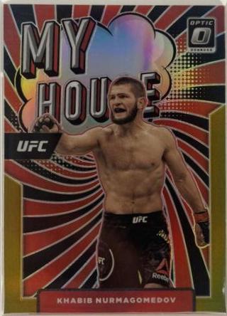 Khabib Nurmagomedov 2022 Panini Donruss Optic UFC My House #15 Gold