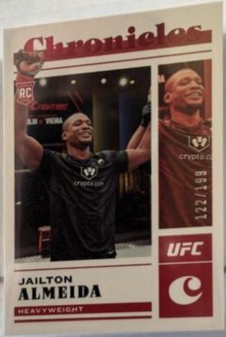 Jailton Almeida 2023 Panini Chronicles UFC Base Chronicles #88 Red
