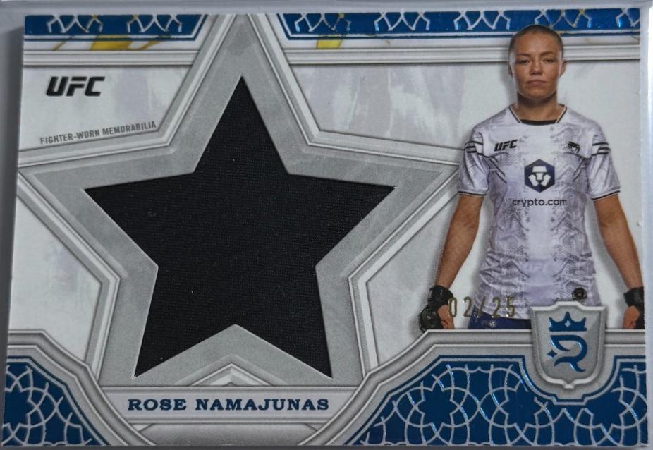 Rose Namajunas 2024 Topps Royalty UFC Star Relics #SRR-6 Blue
