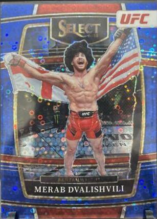 Merab Dvalishvili 2022 Panini Select UFC Concourse #26 Blue Disco