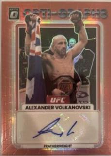 Alexander Volkanovski 2023 Panini Donruss Optic UFC Opti-Graphs #14 Red Autograph