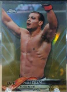 Paulo Costa 2018 Topps Chrome UFC Base #49 Gold