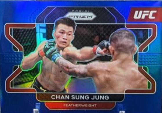 Chan Sung Jung 2022 Panini Prizm UFC Base #87 Blue