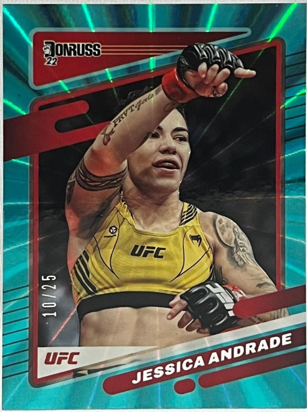 Jessica Andrade 2022 Panini Donruss UFC Base #176 Teal