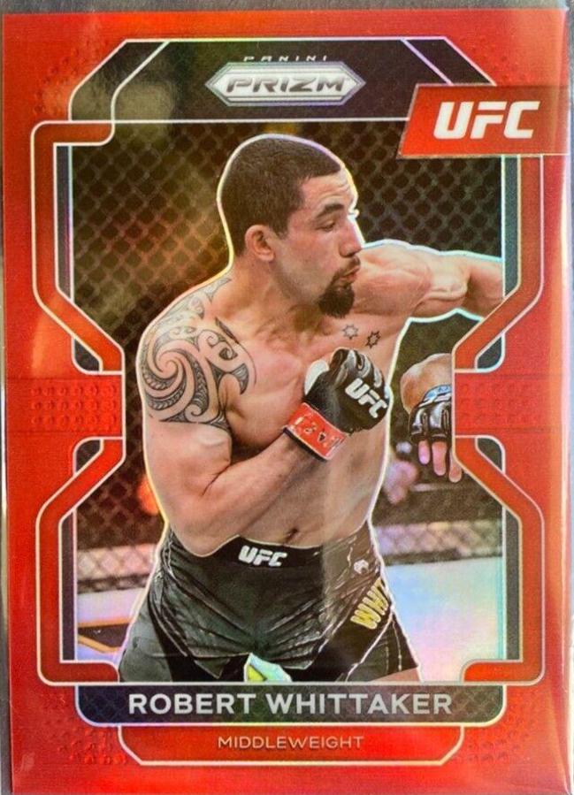 Robert Whittaker 2022 Panini Prizm UFC Base #132 Red