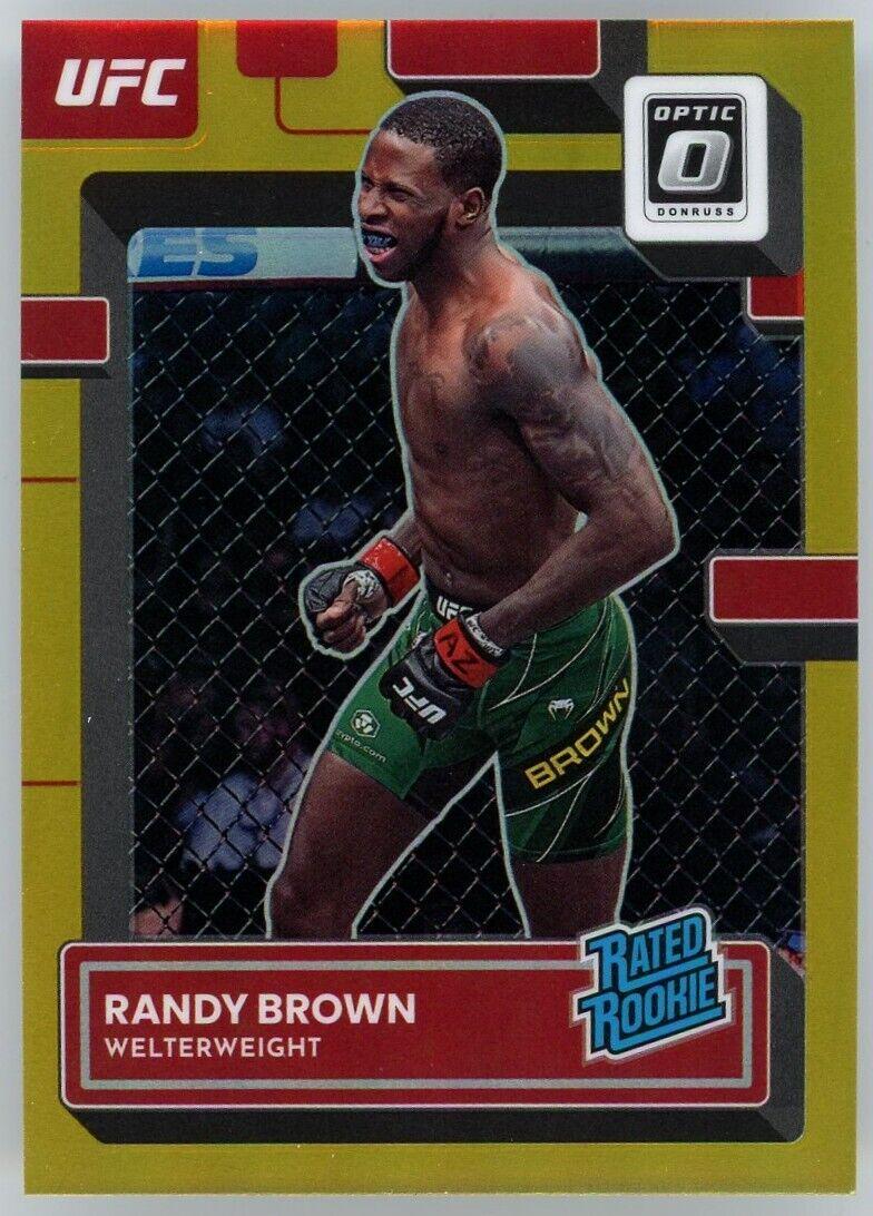 Randy Brown 2023 Panini Donruss Optic UFC Base #105 Gold