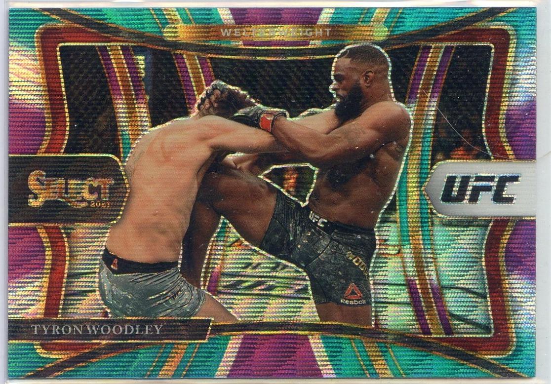 Tyron Woodley 2021 Panini Select UFC Premier Level #123 Tri Color