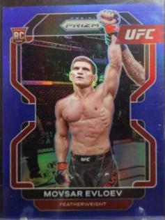 Movsar Evloev 2022 Panini Prizm UFC Base #130 Blue