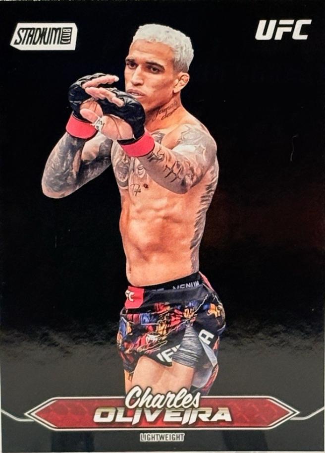 Charles Oliveira 2025 Topps Stadium Club UFC Base #36 Black