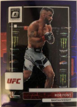 Rob Font 2023 Panini Donruss Optic UFC Base #74 Purple Velocity