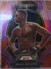 Israel Adesanya 2023 Panini Select UFC Premier Level #192 Purple