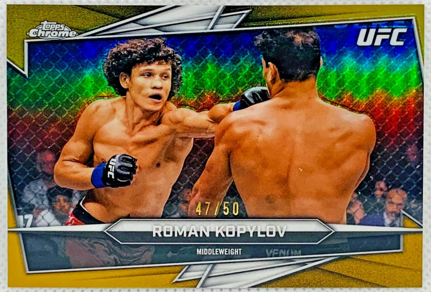 Roman Kopylov 2026 Topps Chrome UFC Base #149 Gold Refractor