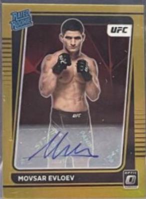 Movsar Evloev 2022 Panini Donruss Optic UFC Base #112 Gold