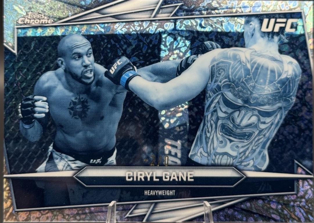 Ciryl Gane 2026 Topps Chrome UFC Base #18 Frozenfractor