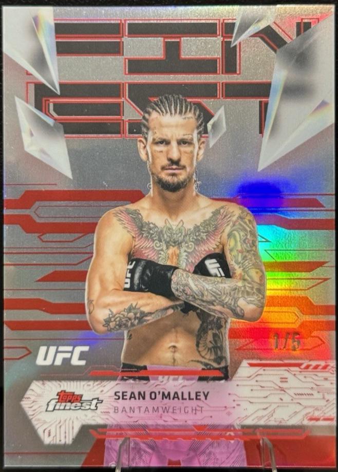 Sean O'Malley 2025 Topps Finest UFC Base Uncommon #123 Refractor