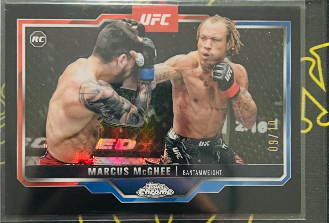 Marcus McGhee 2025 Topps Chrome UFC Base #121 Black Refractor