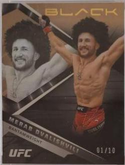 Merab Dvalishvili 2022 Panini Chronicles UFC Base Black #203 Platinum