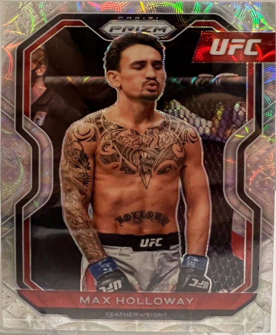 Max Holloway 2021 Panini Prizm UFC Base #77 Premium