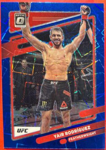 Yair Rodríguez 2022 Panini Donruss Optic UFC Base #58 Blue Velocity