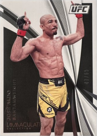 José Aldo 2021 Panini Immaculate UFC Base #51 Platinum