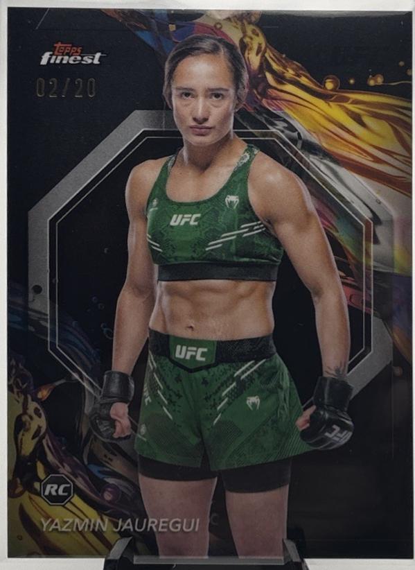 Yazmin Jauregui 2024 Topps Finest UFC Base Uncommon #193 Black Refractor