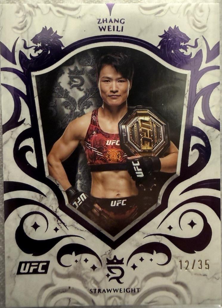 Zhang Weili 2025 Topps Royalty UFC Base #27 Purple