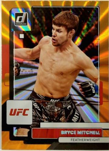 Bryce Mitchell 2023 Panini Donruss UFC Base #108 Orange Laser