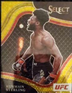 Aljamain Sterling 2022 Panini Select UFC Mezzanine #341 Gold