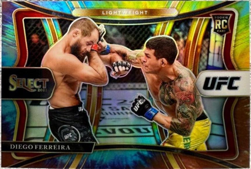 Diego Ferreira 2021 Panini Select UFC Octagonside #289 Tie Dye