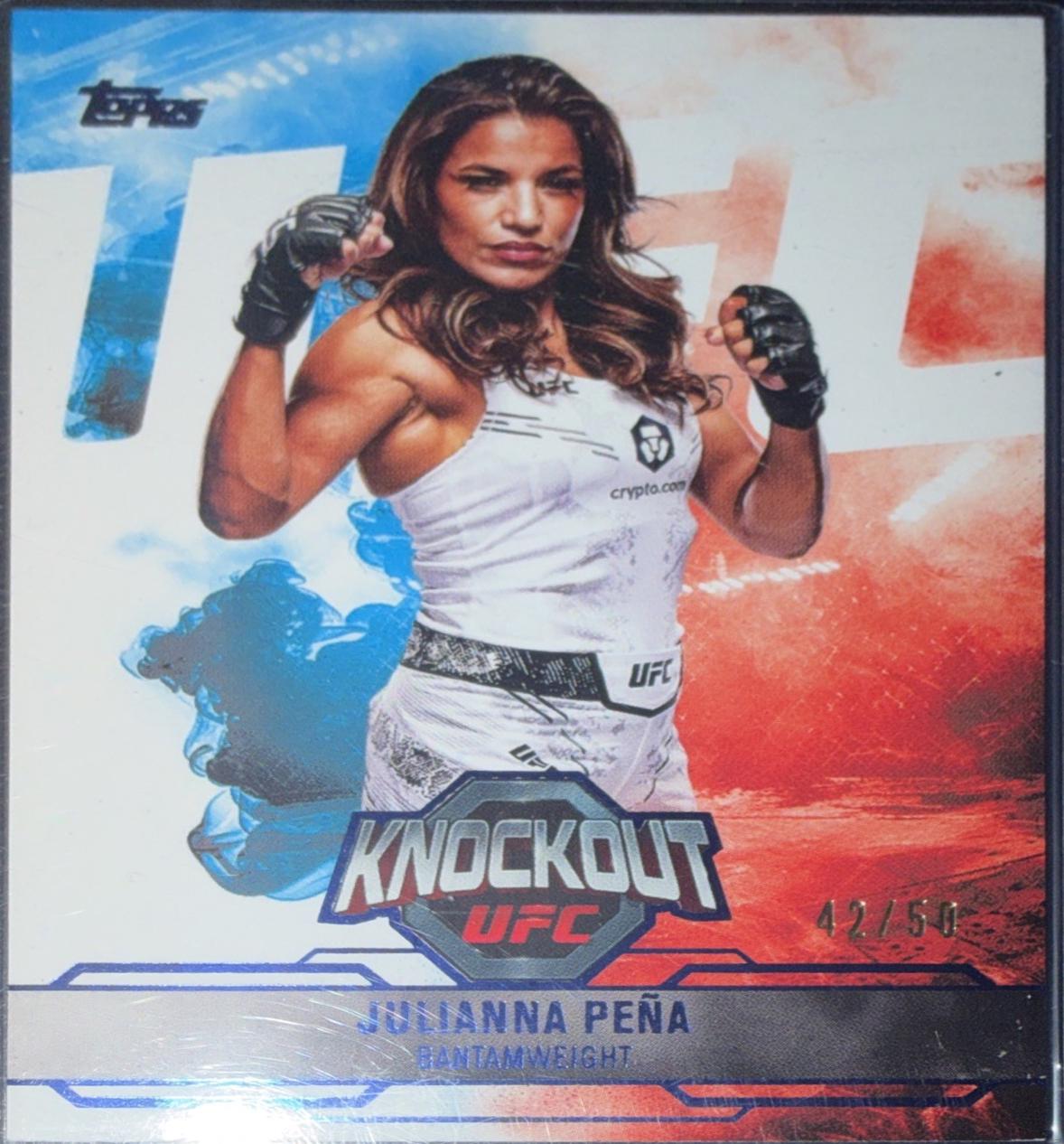 Julianna Peña 2025 Topps Knockout UFC Base #26 Blue