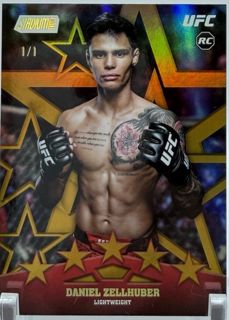 Daniel Zellhuber 2025 Topps Stadium Club UFC Special Forces #SF-2 Gold Rainbow