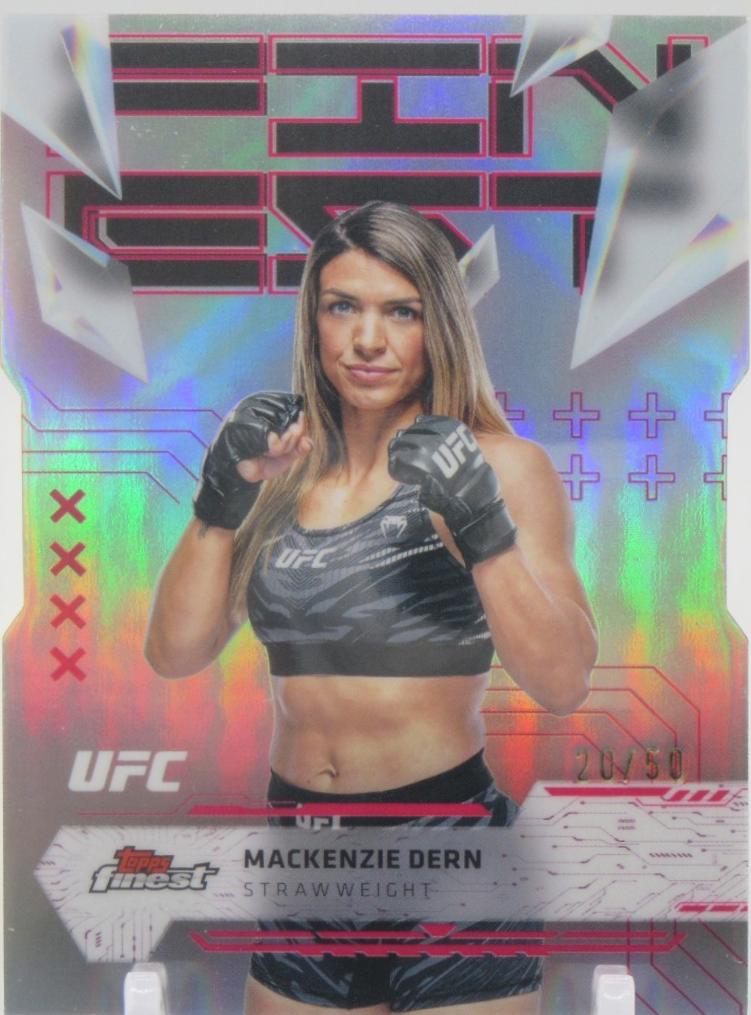 Mackenzie Dern 2025 Topps Finest UFC Base Rare #261 Die-Cut Refractor