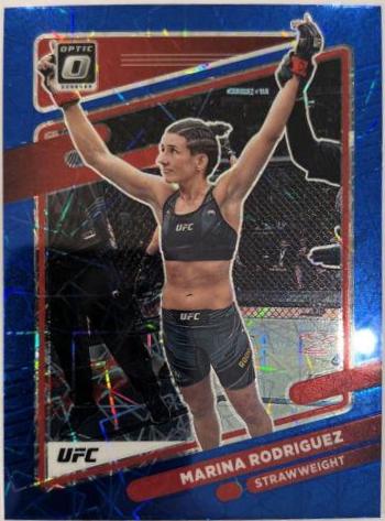 Marina Rodriguez 2022 Panini Donruss Optic UFC Base #11 Blue Velocity