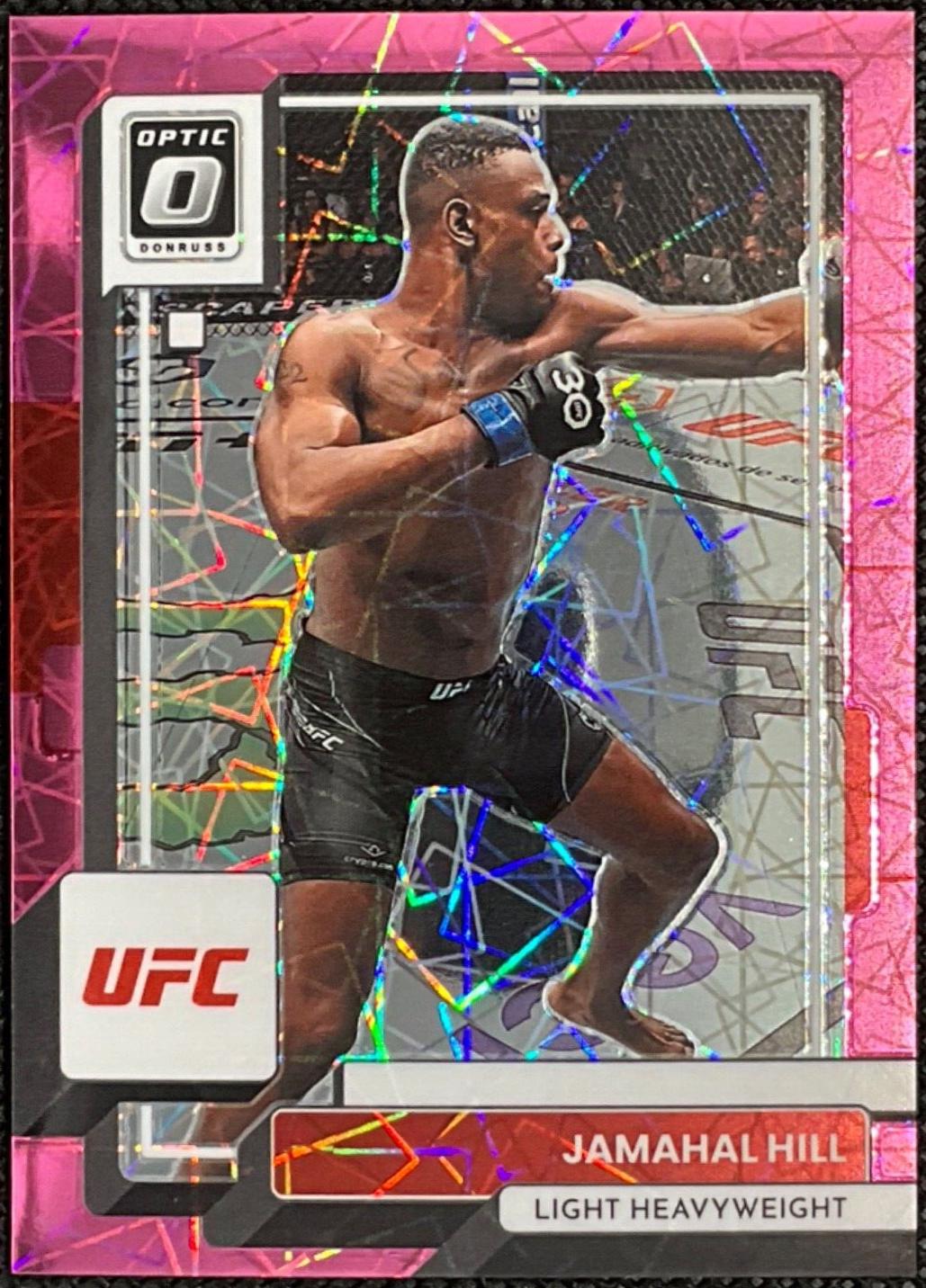 Jamahal Hill 2023 Panini Donruss Optic UFC Base #35 Pink Velocity