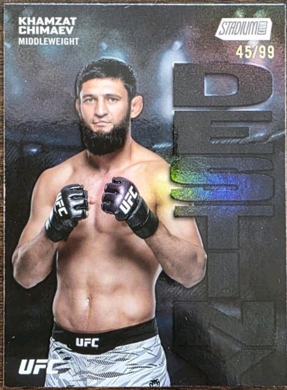 Khamzat Chimaev 2025 Topps Stadium Club UFC Dynasty and Destiny #DD-16 Black
