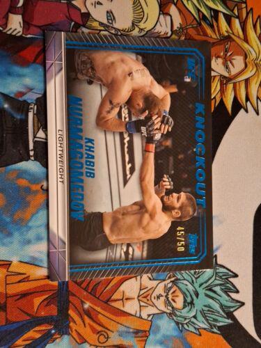 Khabib Nurmagomedov 2024 Topps Knockout UFC Base #97 Blue