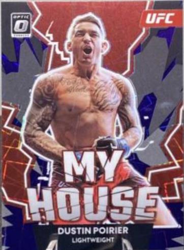 Dustin Poirier 2023 Panini Donruss Optic UFC My House #14 Purple Velocity