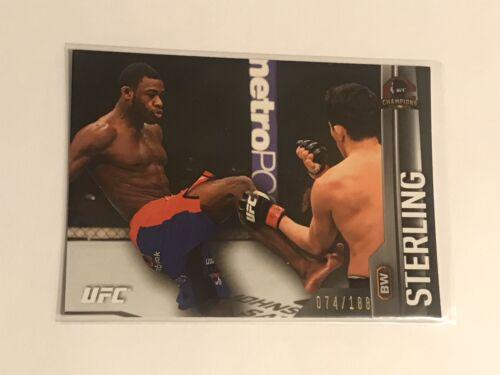 Aljamain Sterling 2015 Topps UFC Champions Base #54 Black