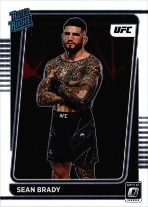 Sean Brady 2022 Panini Donruss Optic UFC Base #118 Gold Vinyl