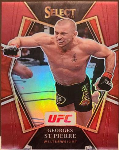 Georges St-Pierre 2022 Panini Select UFC Premier Level #108 Maroon