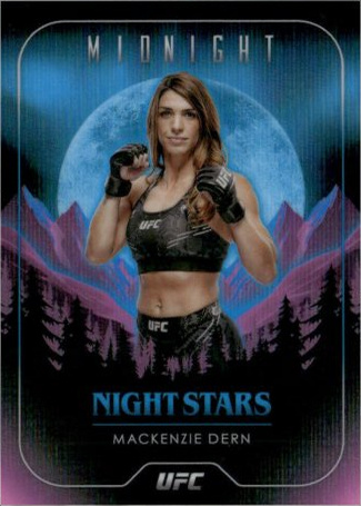 Mackenzie Dern 2024 Topps Midnight UFC Night Stars #NS-4 Black Light