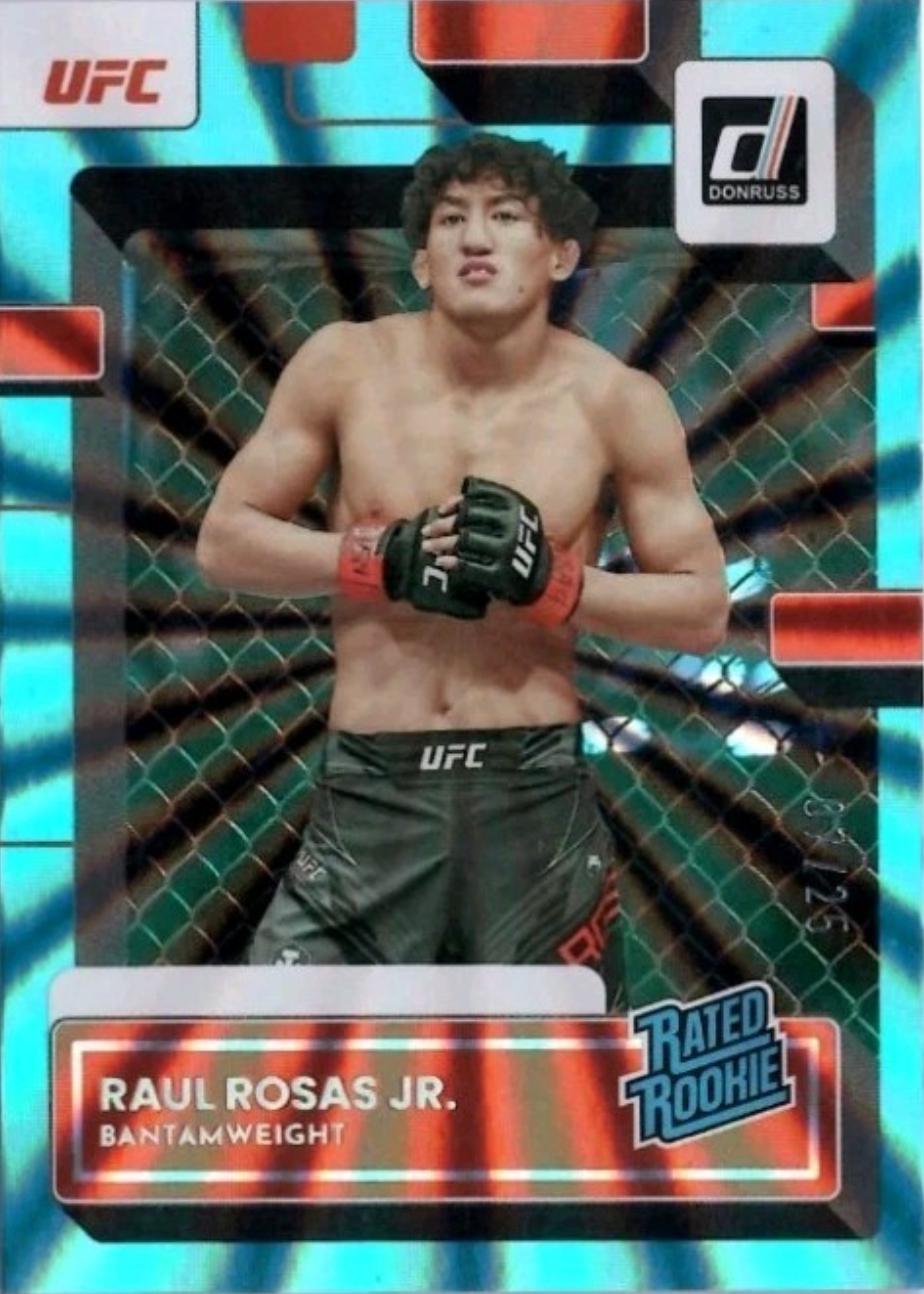 Raul Rosas 2023 Panini Donruss UFC Base #206 Teal Laser