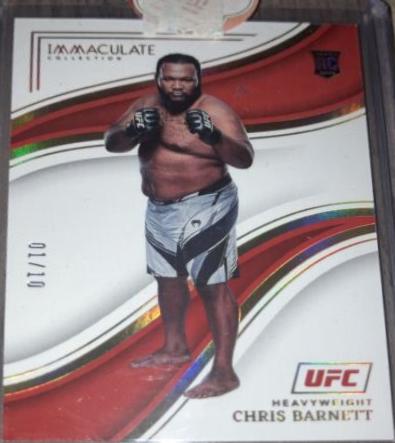 Chris Barnett 2023 Panini Immaculate Collection UFC Base #2 Gold